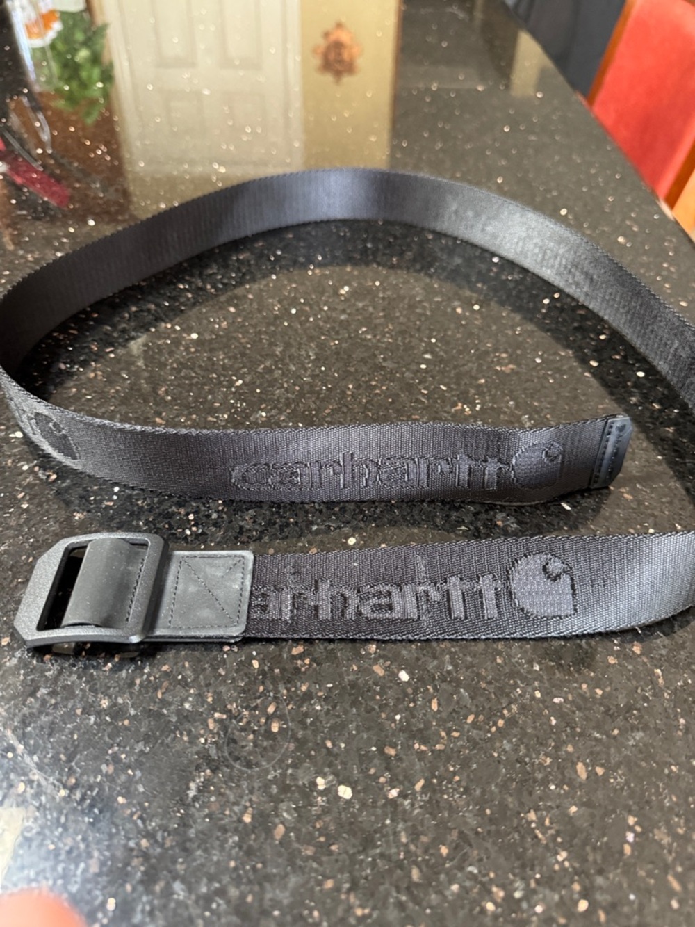 Carhartt Black Nylon Webbing Belt with Slide Buckle